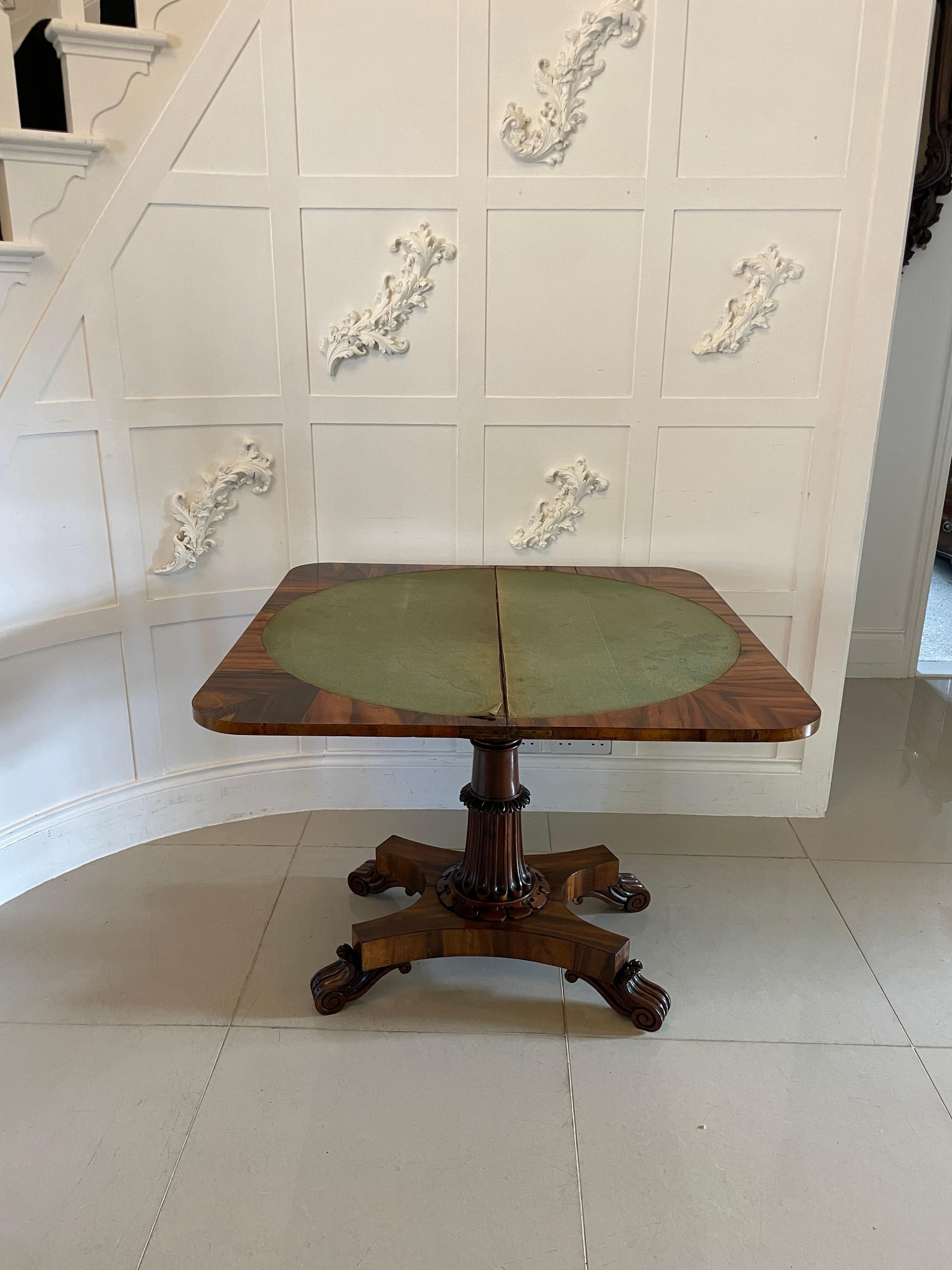 Antique Victorian Quality Carved Rosewood Card/Console Table In Good Condition For Sale In Suffolk, GB