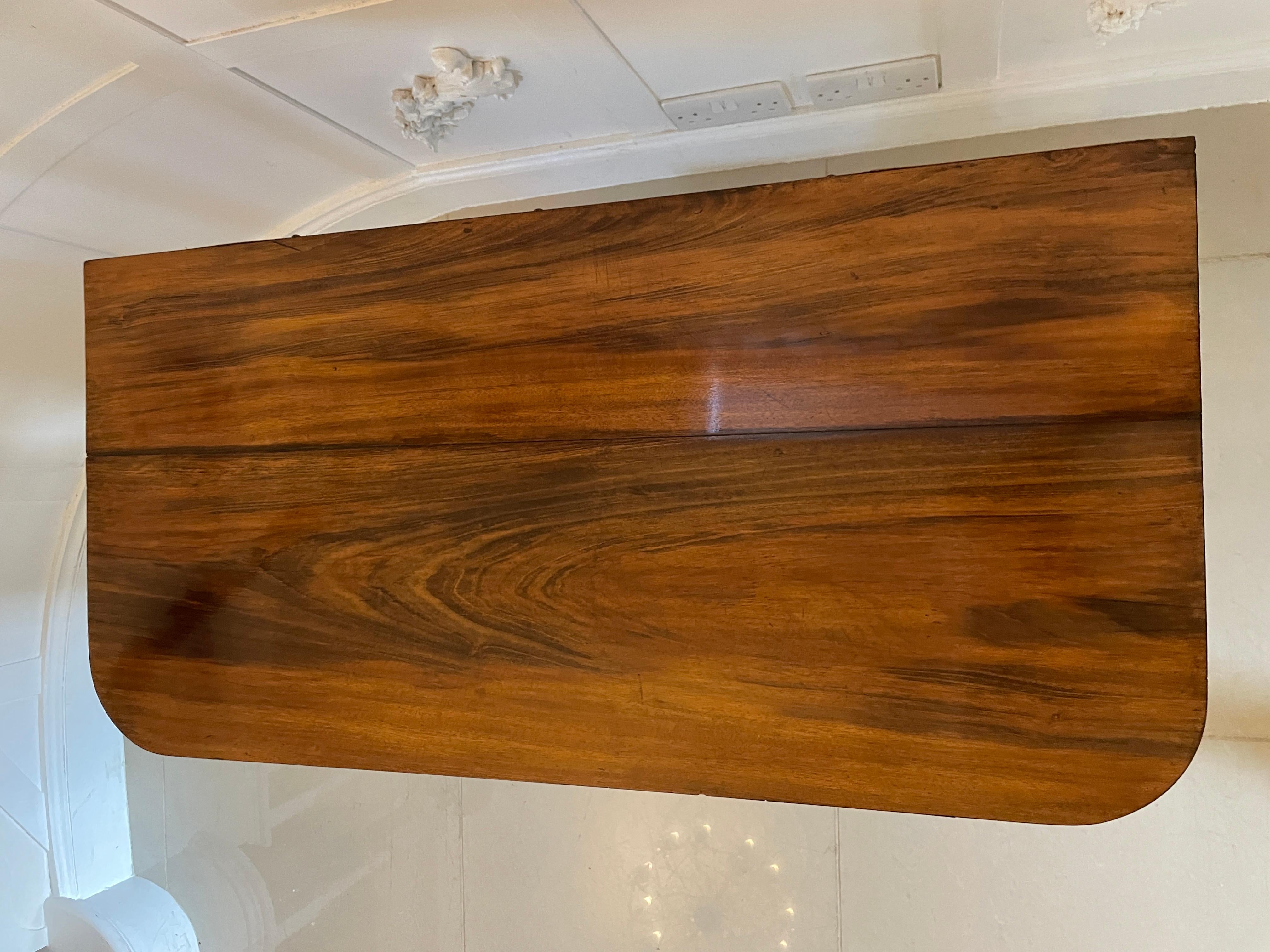19th Century Antique Victorian Quality Carved Rosewood Card/Console Table For Sale