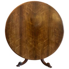 Antique Victorian Quality Carved Rosewood Circular Dining Table