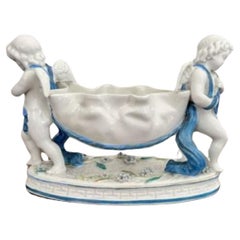 Antique Victorian quality continental porcelain group 