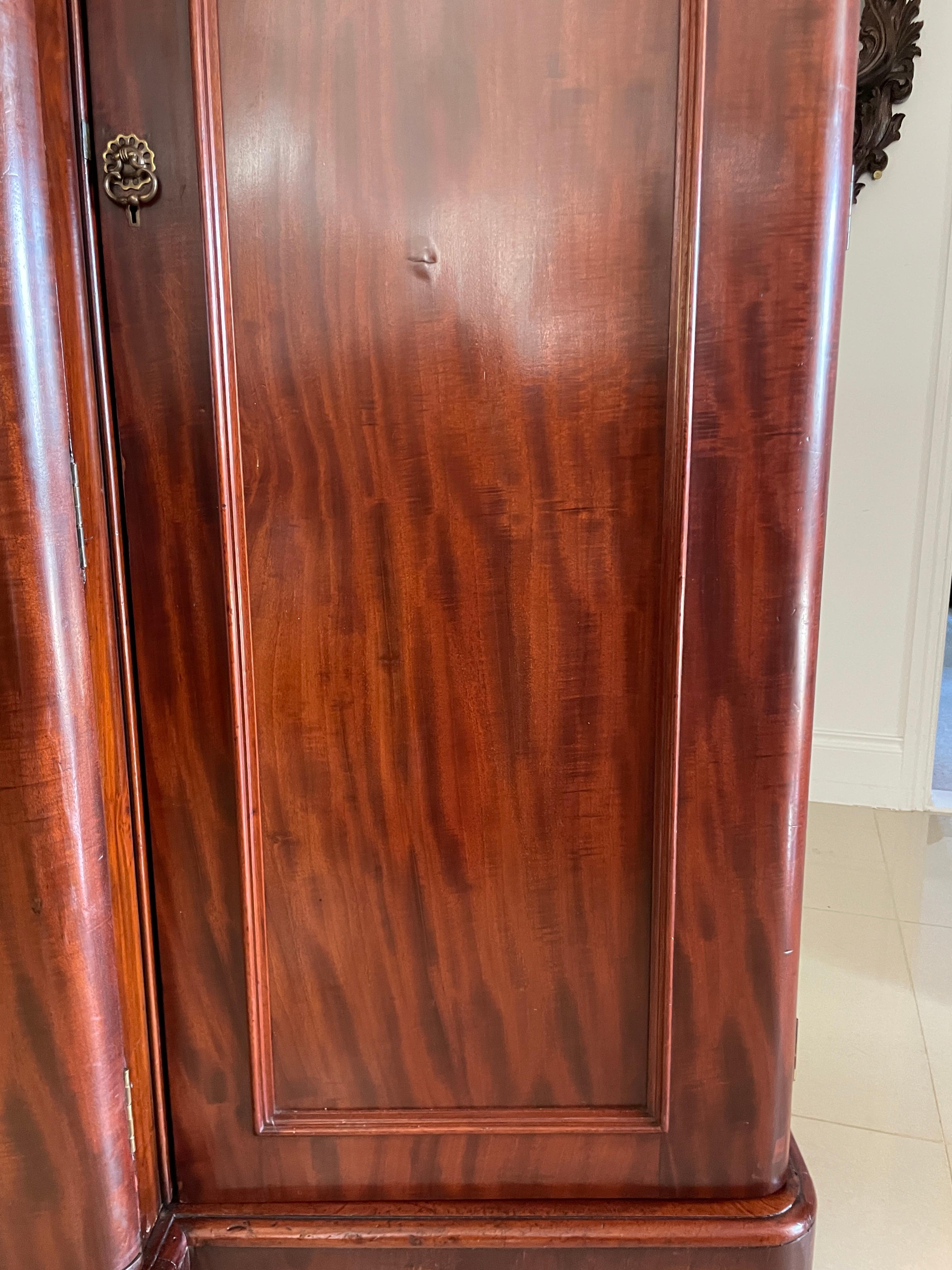 Antique Victorian Quality Figured Mahogany Breakfront Wardrobe 5