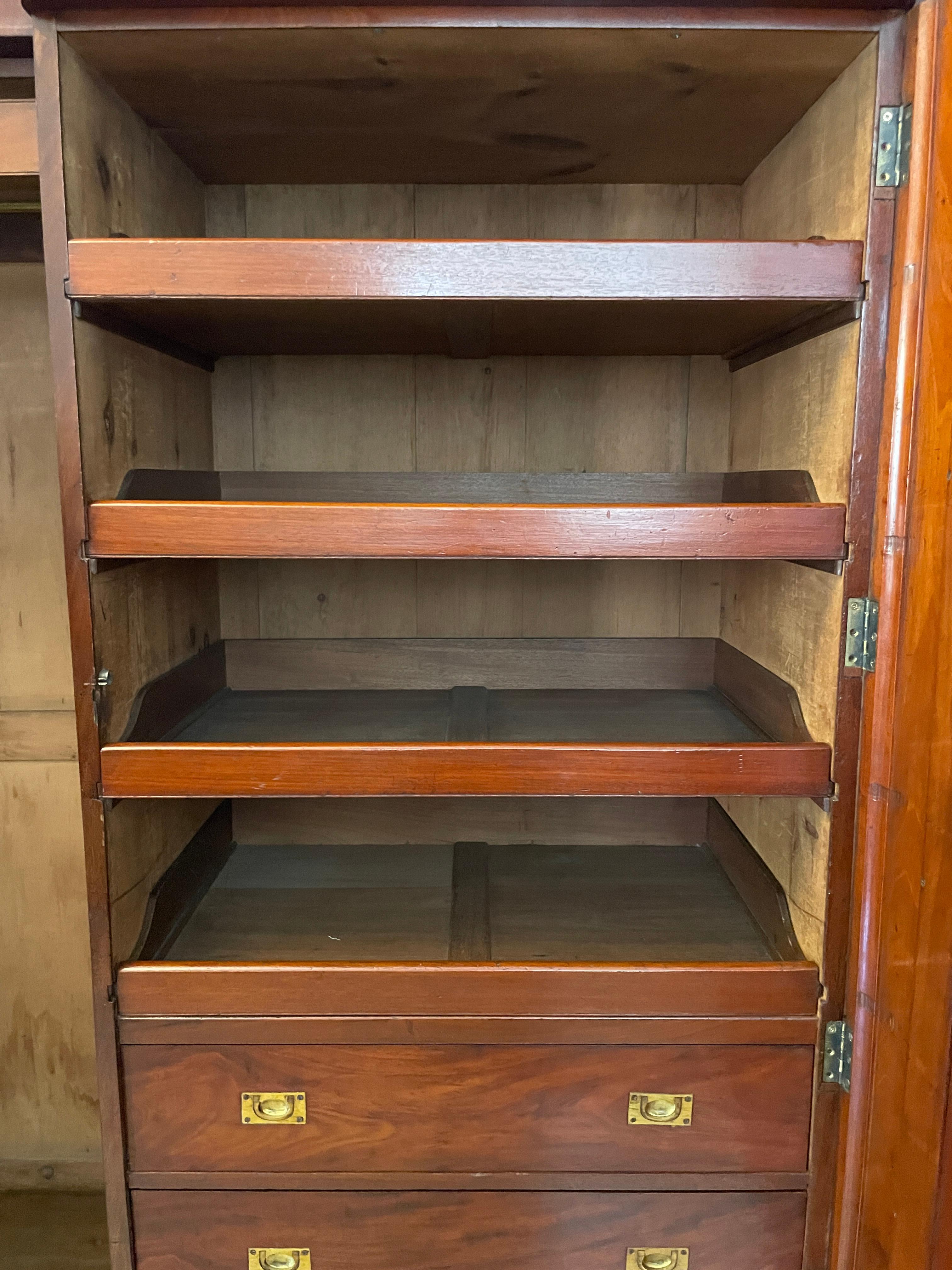 Other Antique Victorian Quality Figured Mahogany Breakfront Wardrobe