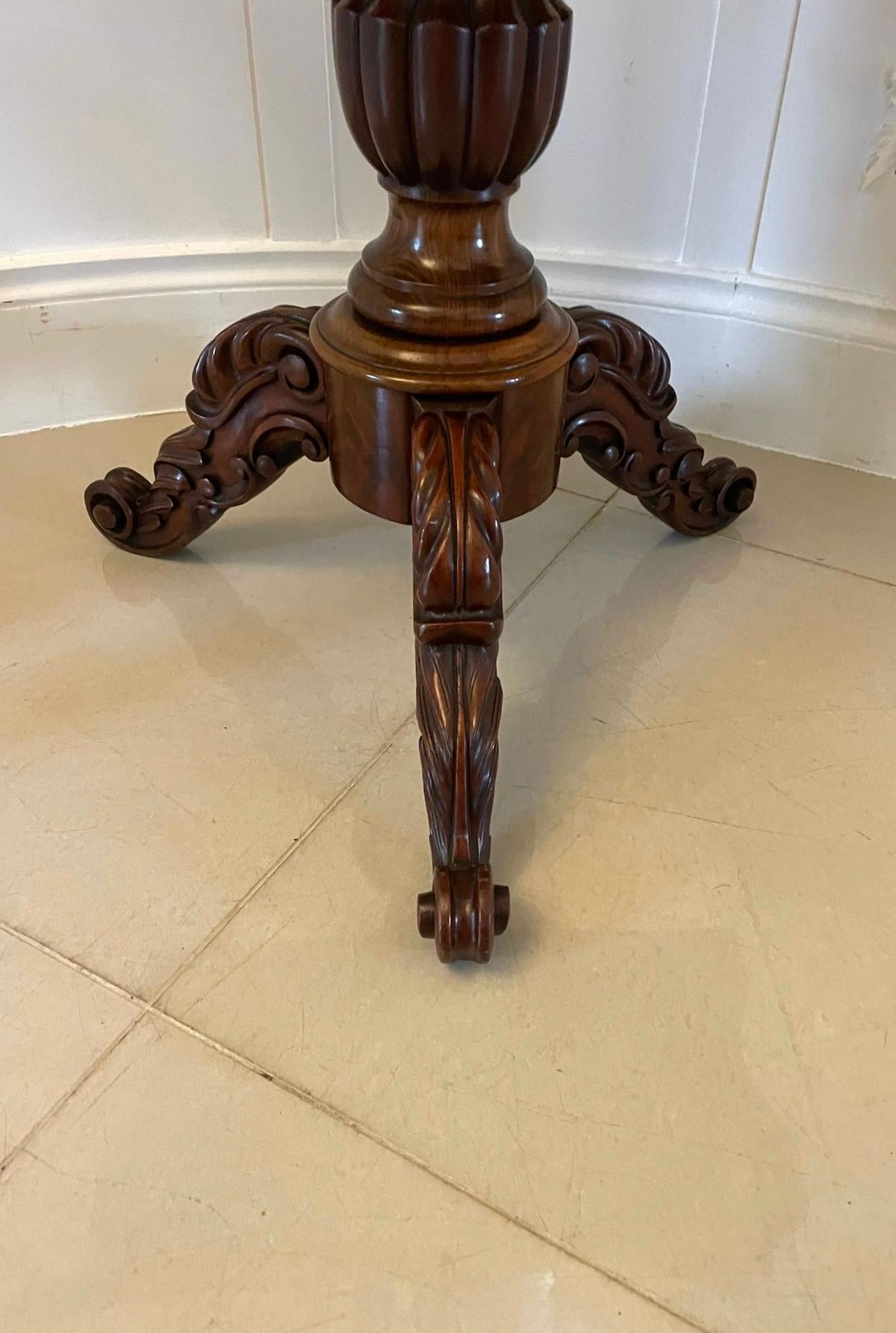 Antique Victorian Quality Figured Mahogany Card/Console Table  In Good Condition For Sale In Suffolk, GB