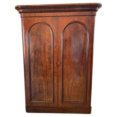 Antique Victorian Quality Figured Mahogany Wardrobe