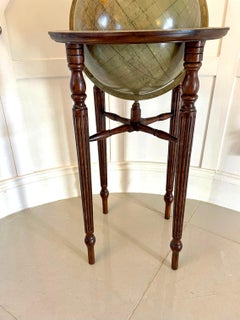 Antique Victorian Quality Floor Standing Library Globe