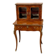 Antique Victorian Quality French Kingwood Bonheur Du Jour