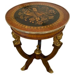 Antique Victorian Quality French Marquetry Inlaid 
Ormolu Mounted Centre Table