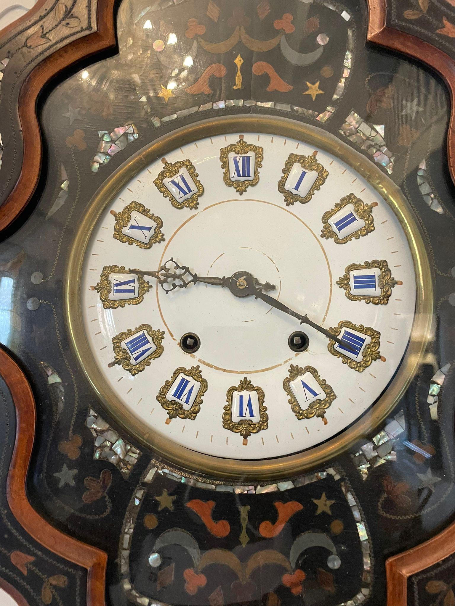 Antique Victorian Quality French Wall Clock  For Sale 5