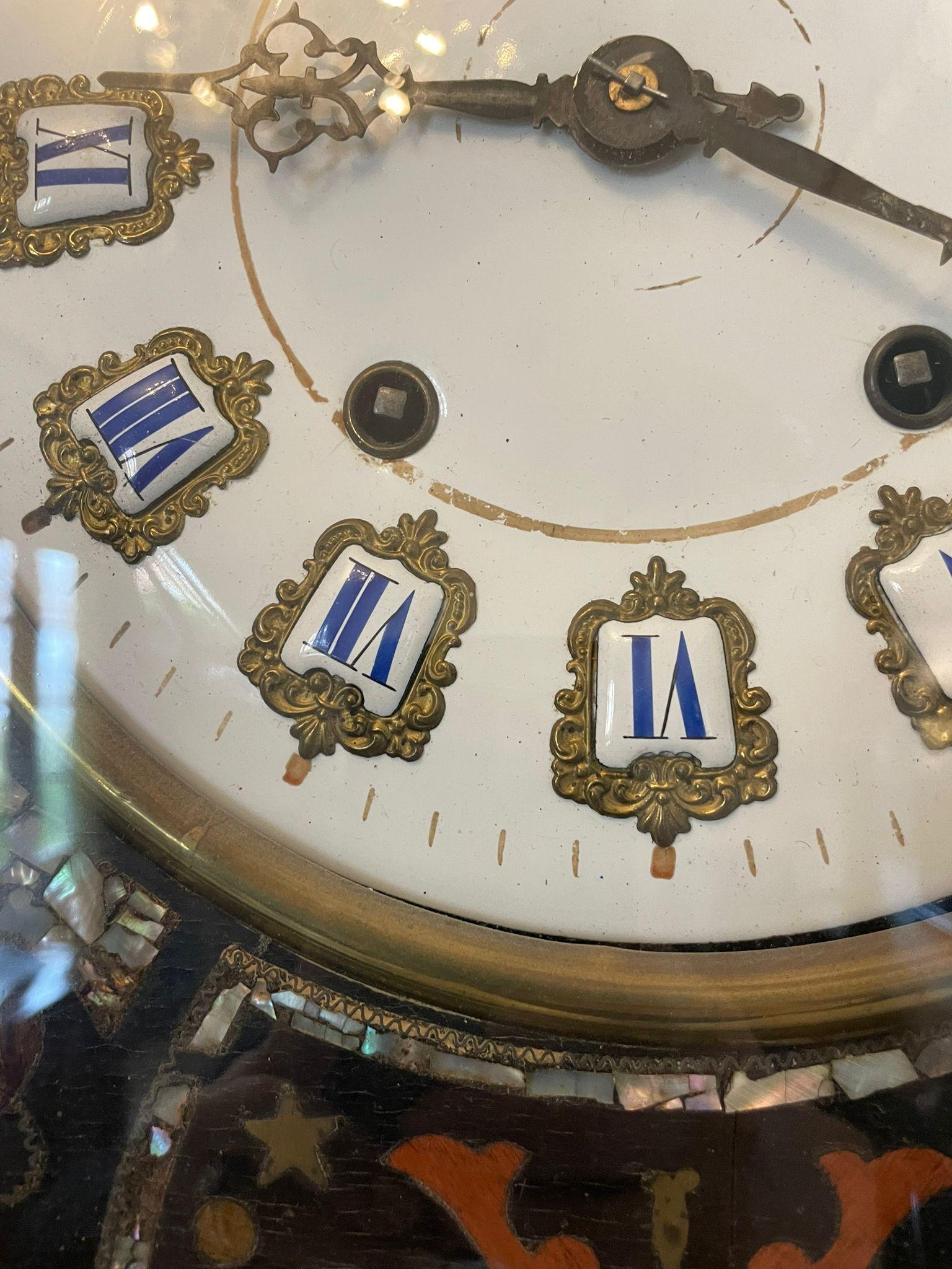 Antique Victorian Quality French Wall Clock For Sale 1