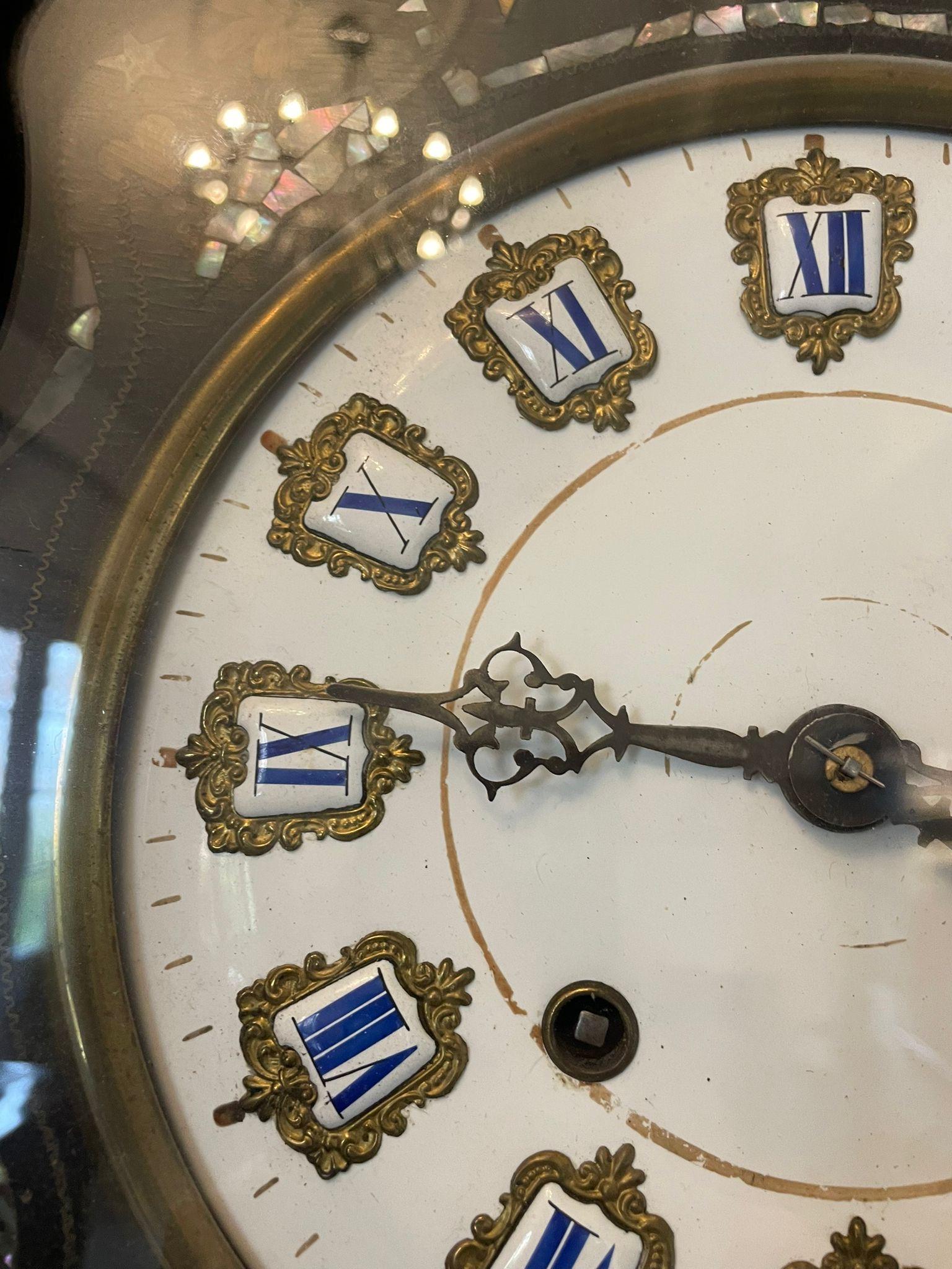 Antique Victorian Quality French Wall Clock For Sale 2