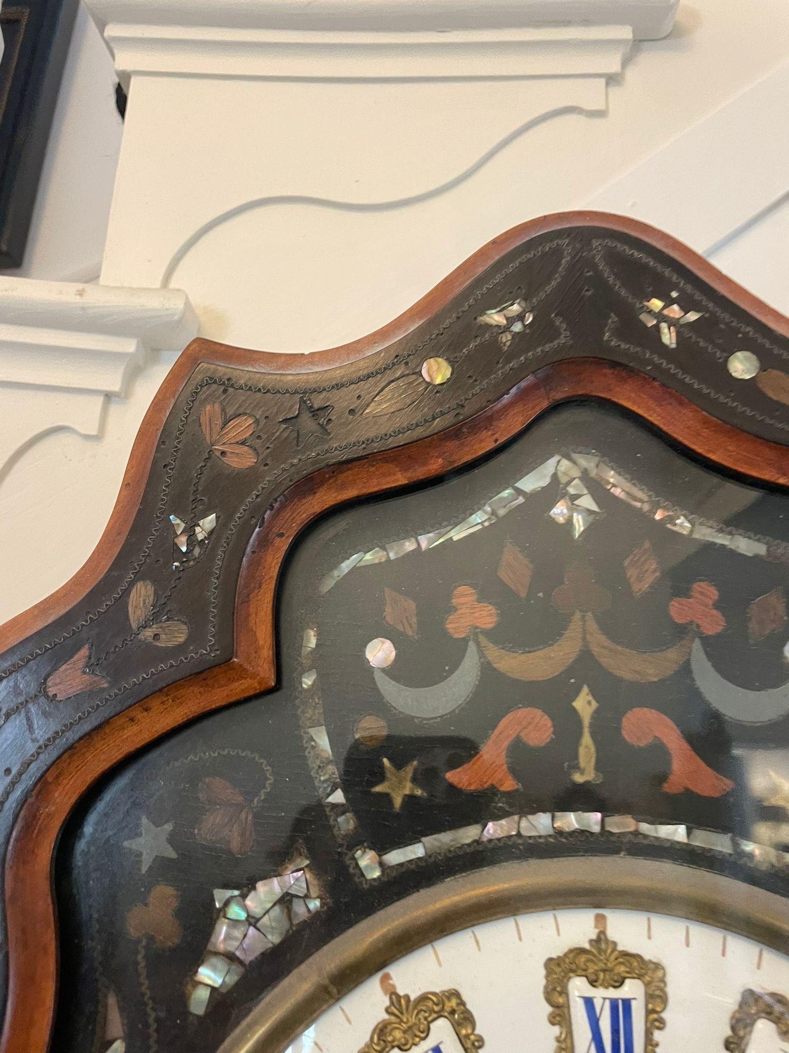 Antique Victorian Quality French Wall Clock For Sale 3