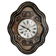 Antique Victorian quality French wall clock 
