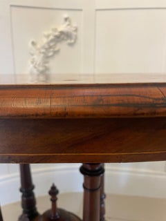 Antique Victorian Quality Inlaid Burr Walnut Oval Centre Table