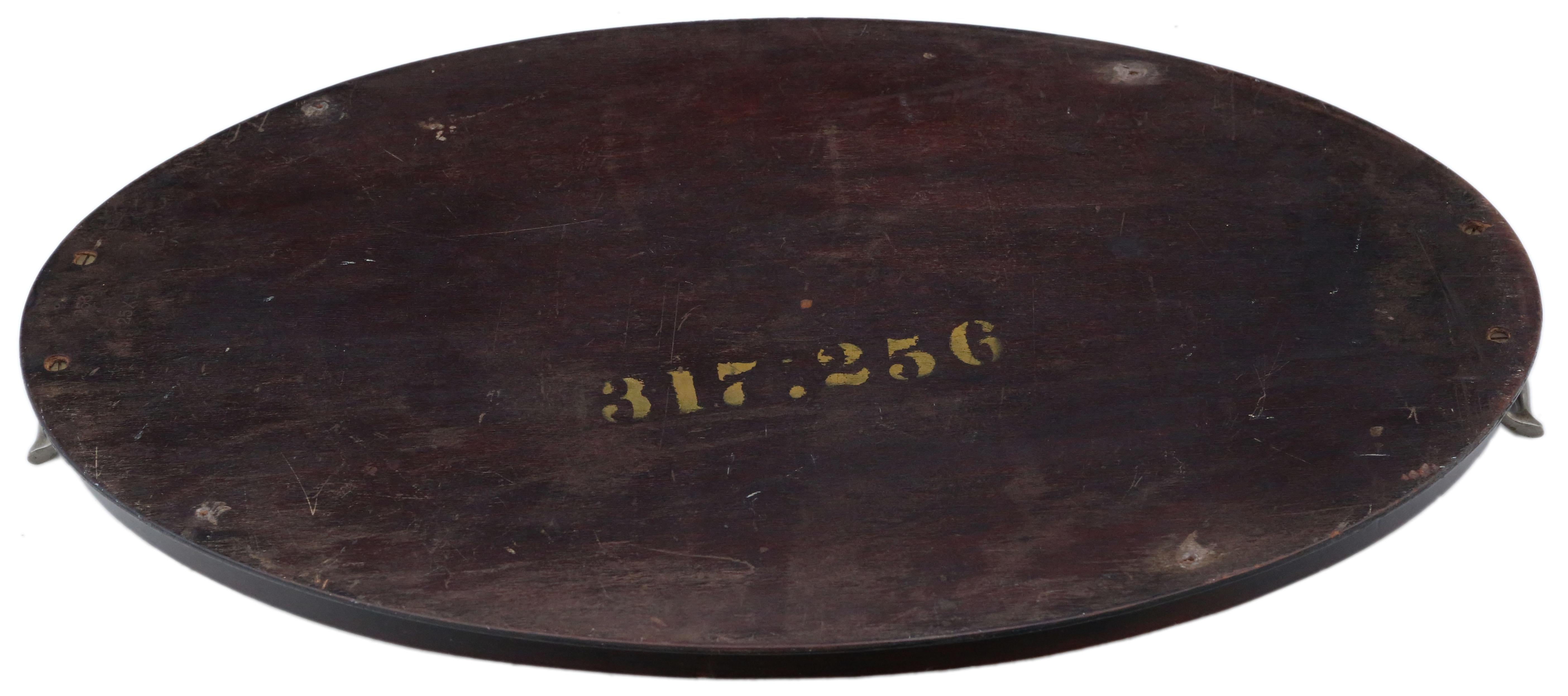 Antique Victorian Quality Inlaid Mahogany Oval Serving Tray Tea, circa 1890 In Good Condition In Wisbech, Cambridgeshire