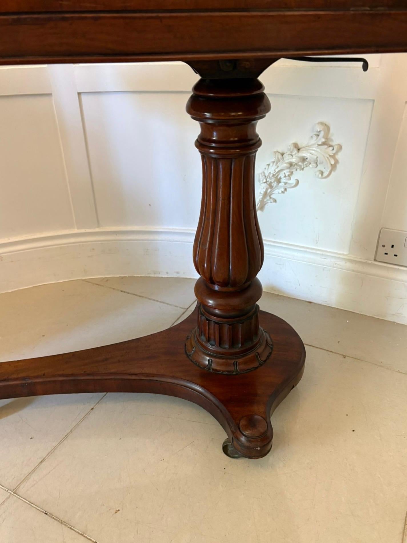 Antique Victorian Quality Mahogany Adjustable Reading/Side Table For Sale 3
