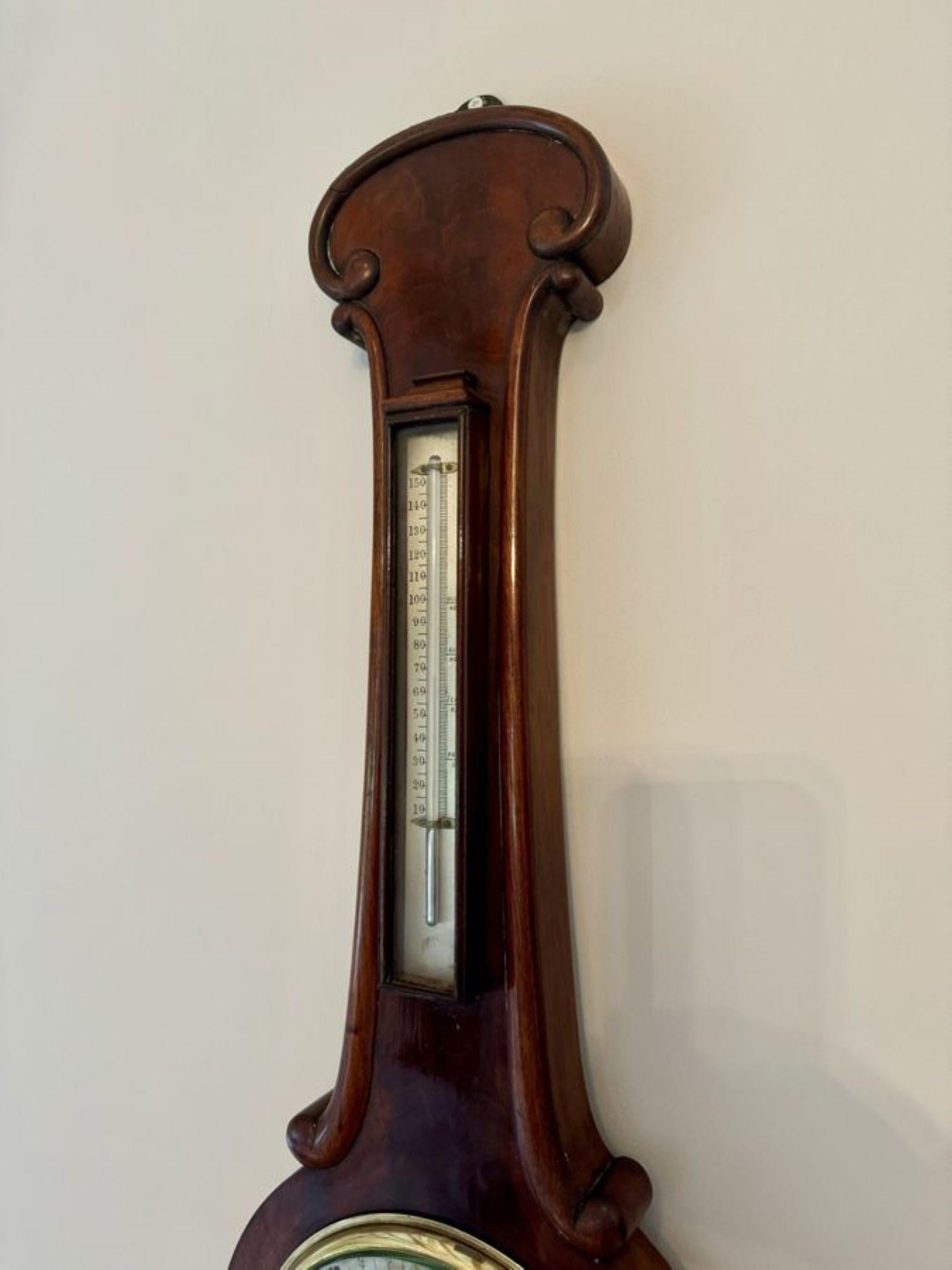 Antiguo barómetro banjo de caoba de calidad victoriana en Bueno estado para la venta en Ipswich, GB
