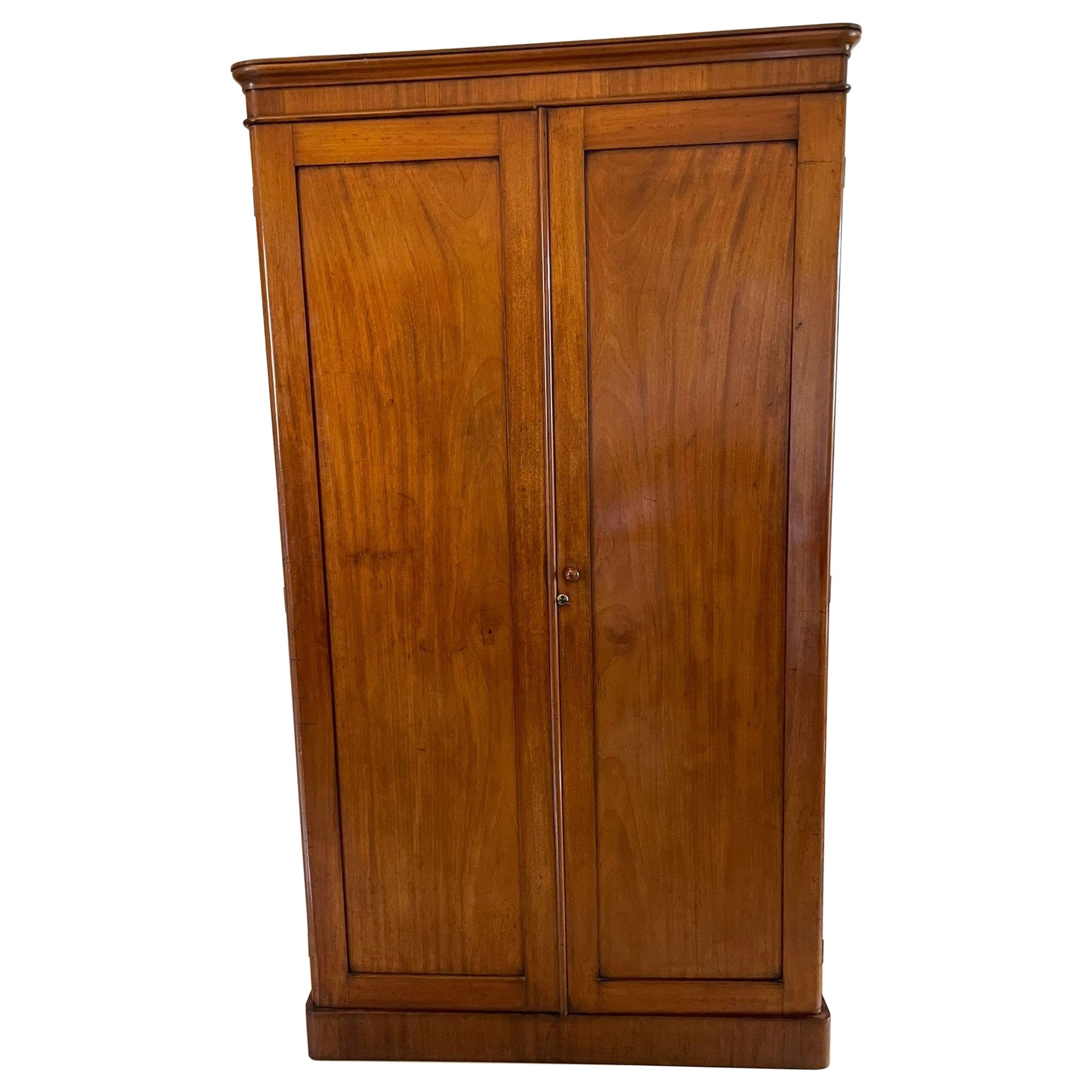 Antique Victorian Quality Mahogany Double Door Wardrobe