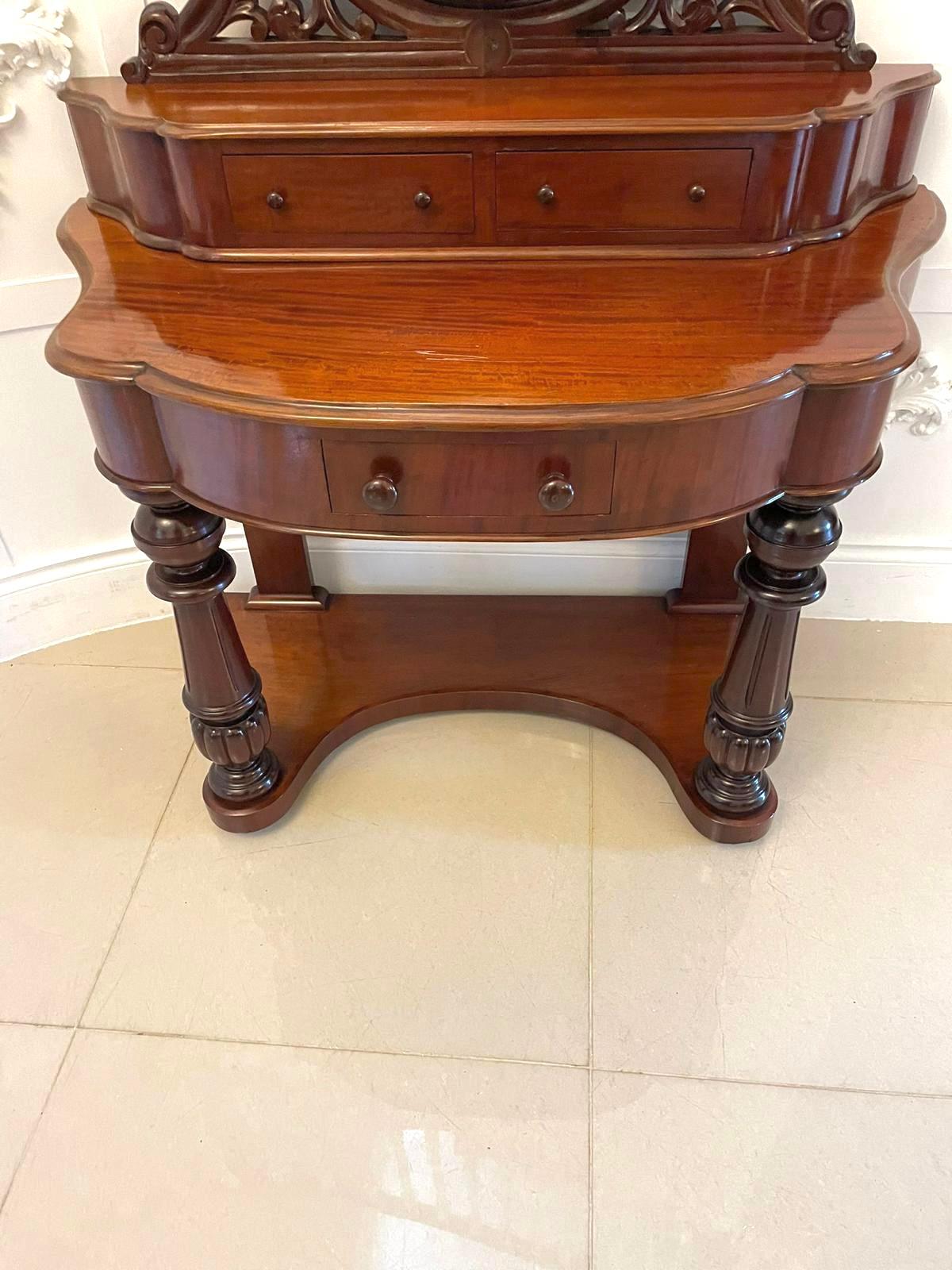 Antique Victorian Quality Mahogany Dressing Table 3