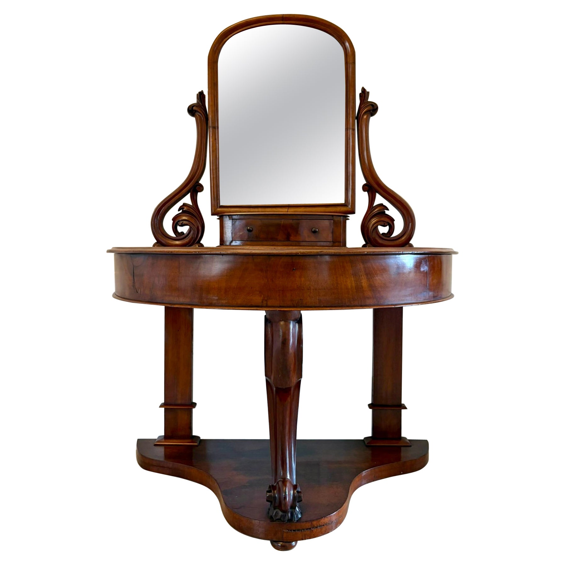 Antique Victorian Quality Mahogany Dressing Table