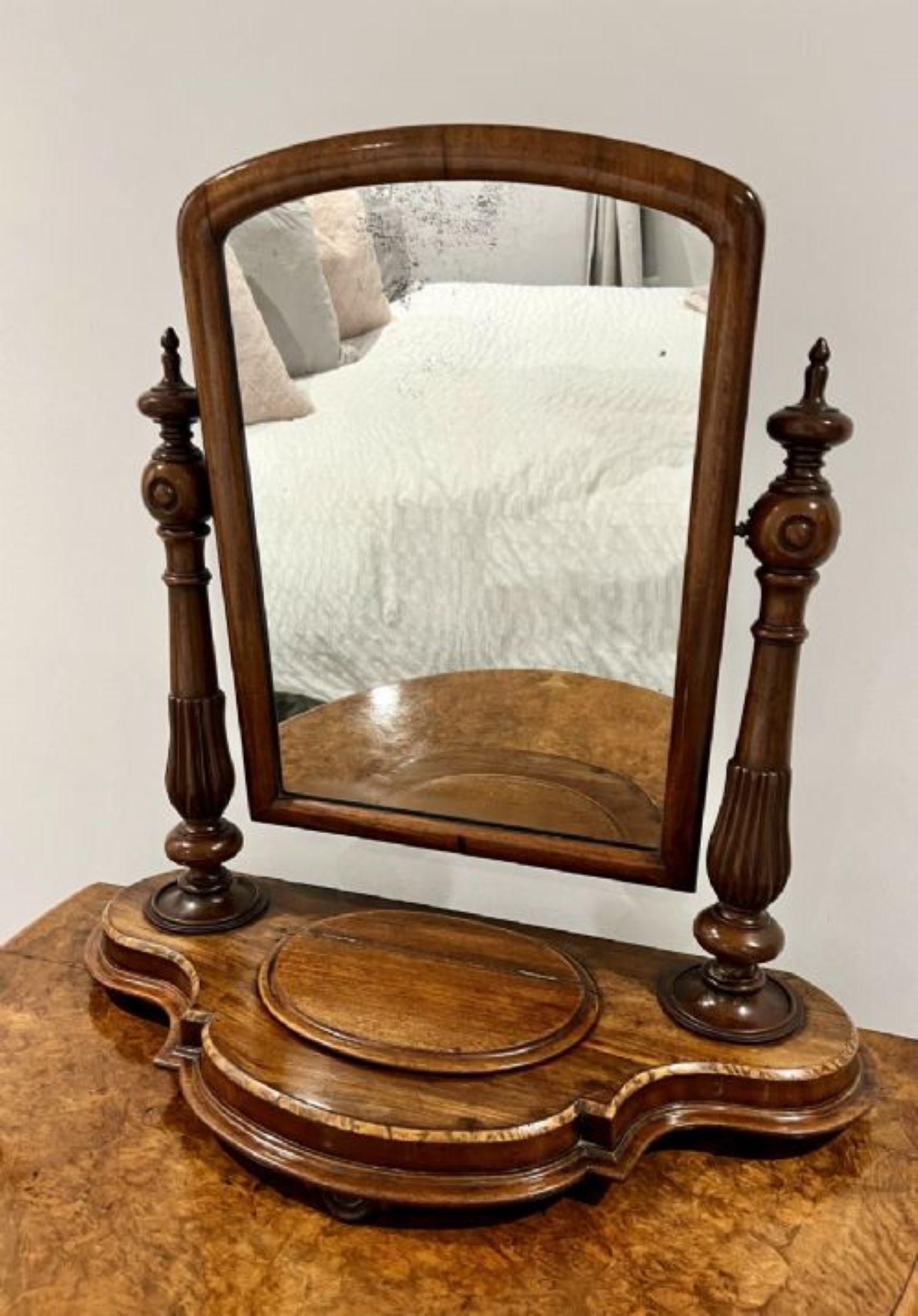 Antike viktorianische Qualität Mahagoni Schminktisch Spiegel  (Viktorianisch) im Angebot