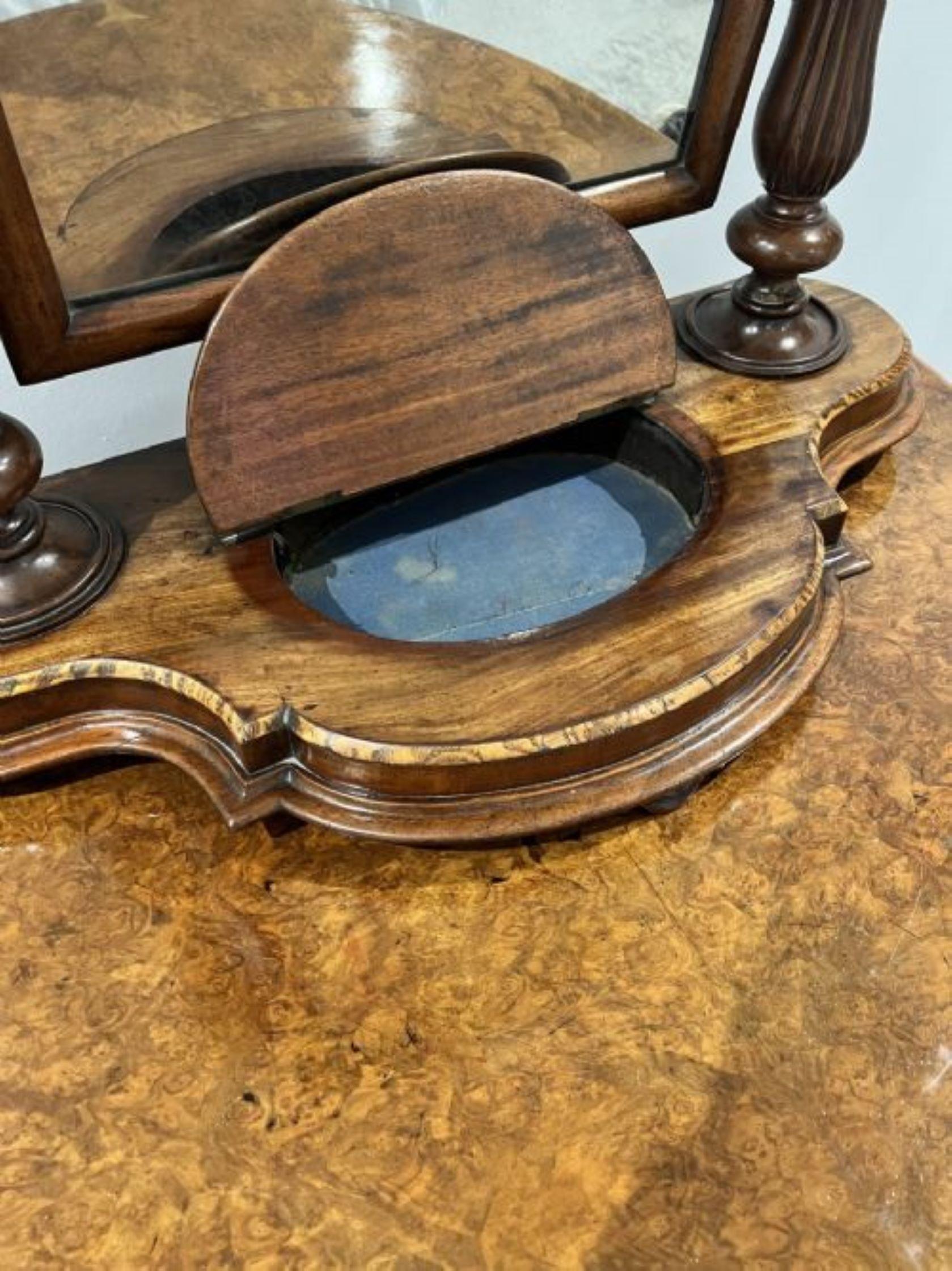 Antique Victorian quality mahogany dressing table mirror  For Sale 1