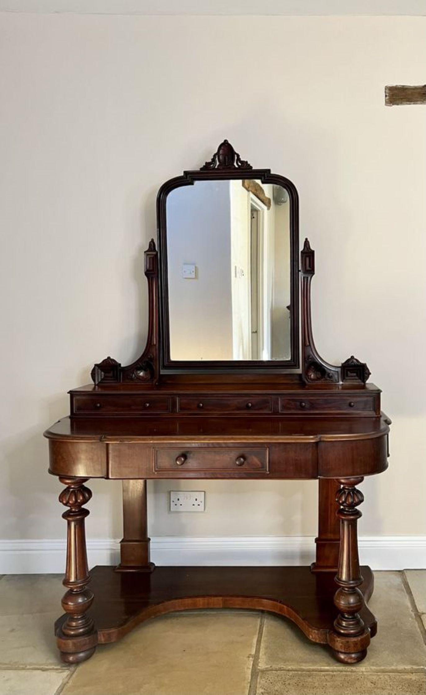 Mahogany Antique Victorian quality mahogany duchess dressing table 