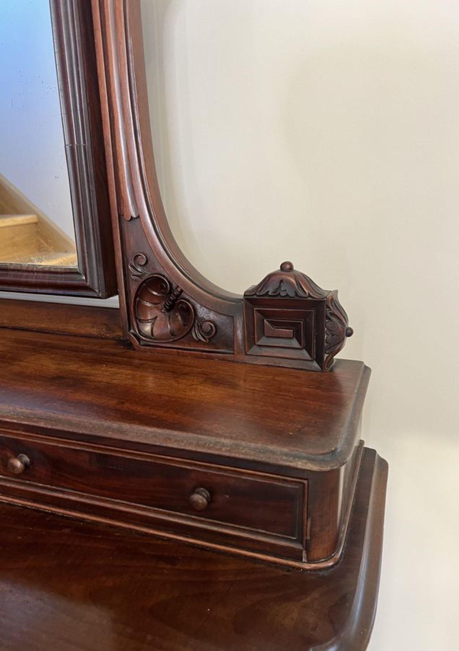 Antique Victorian quality mahogany duchess dressing table  1