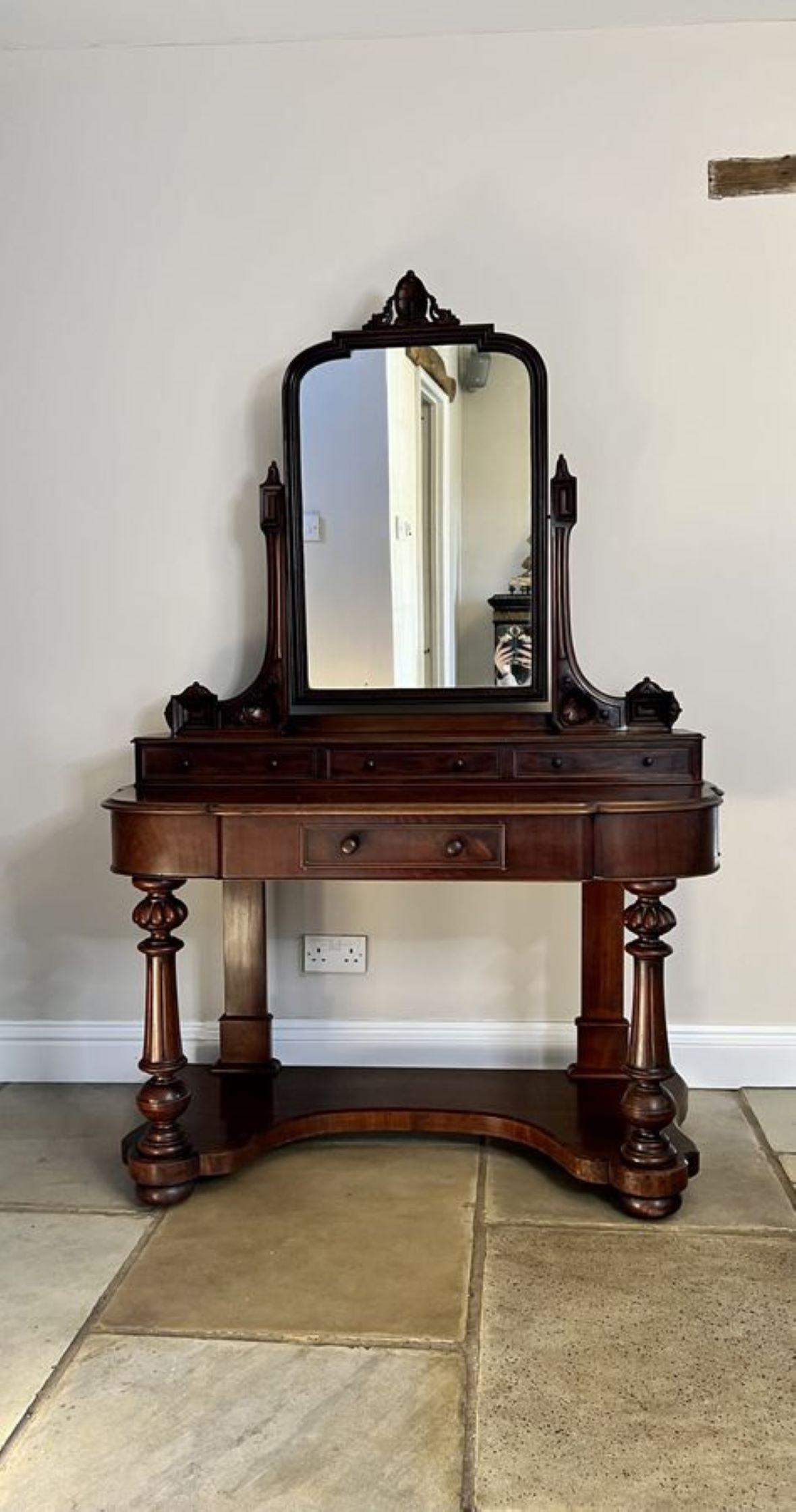 Antique Victorian quality mahogany duchess dressing table  2