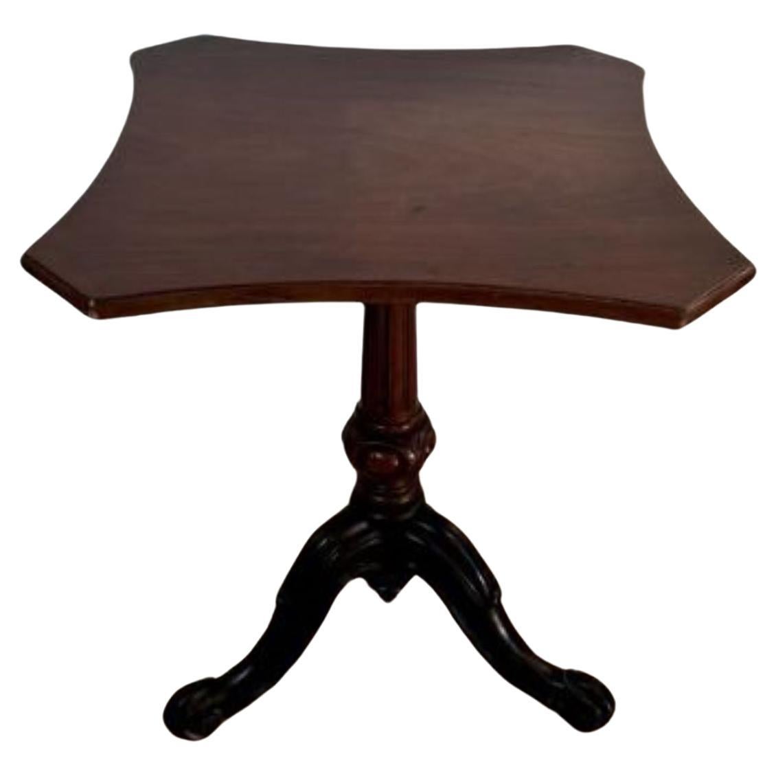 Ancienne table de lampe en acajou de qualité victorienne 