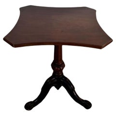 Antique Victorian quality mahogany lamp table 
