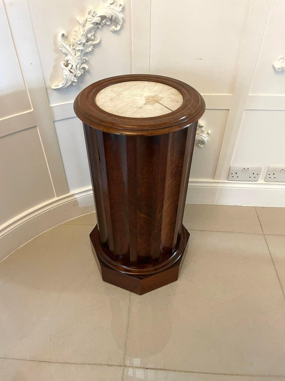 Antique Victorian Quality Mahogany Pedestal Cabinet  For Sale 4