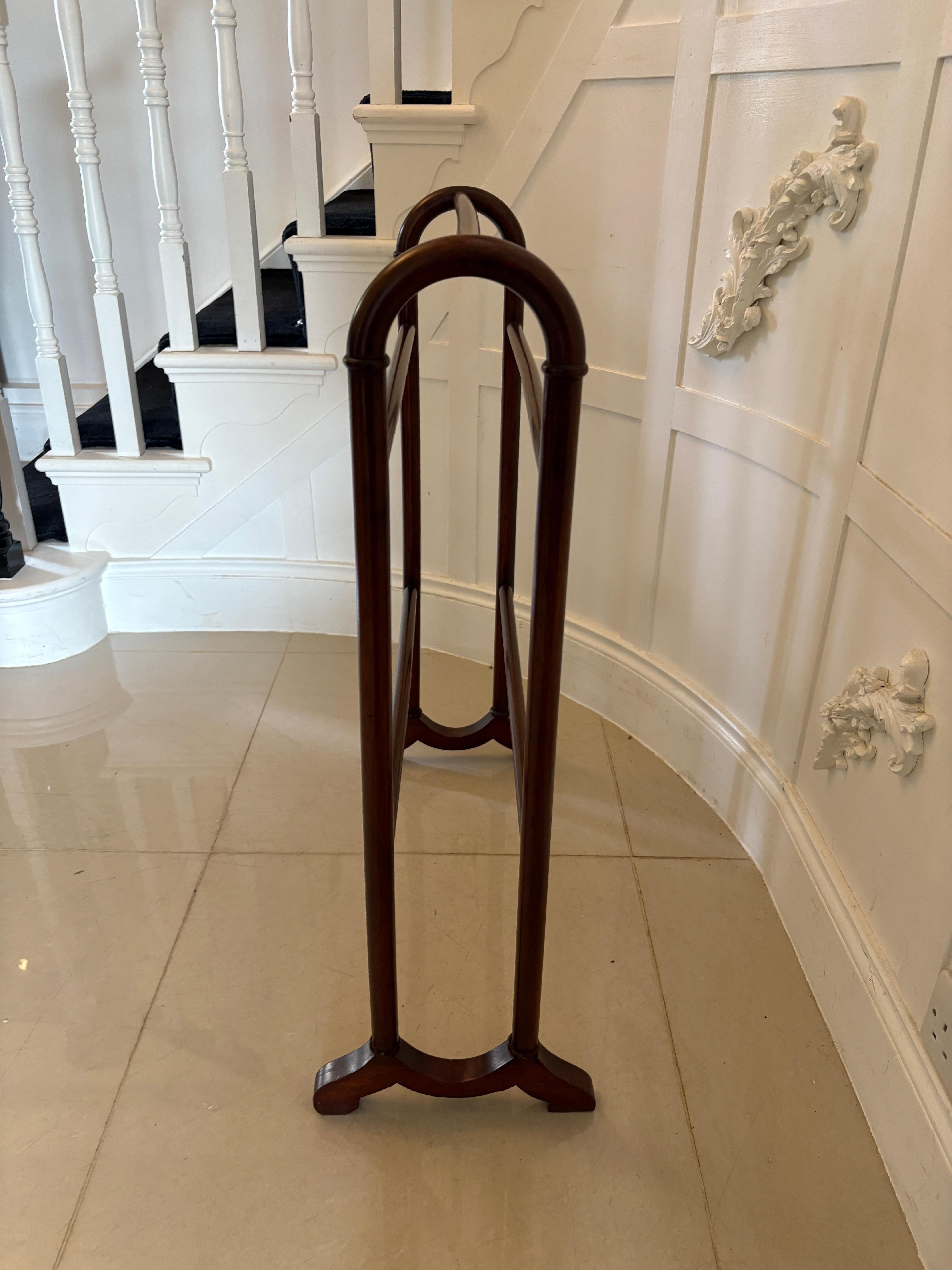 English Antique Victorian Quality Mahogany Towel Rail
