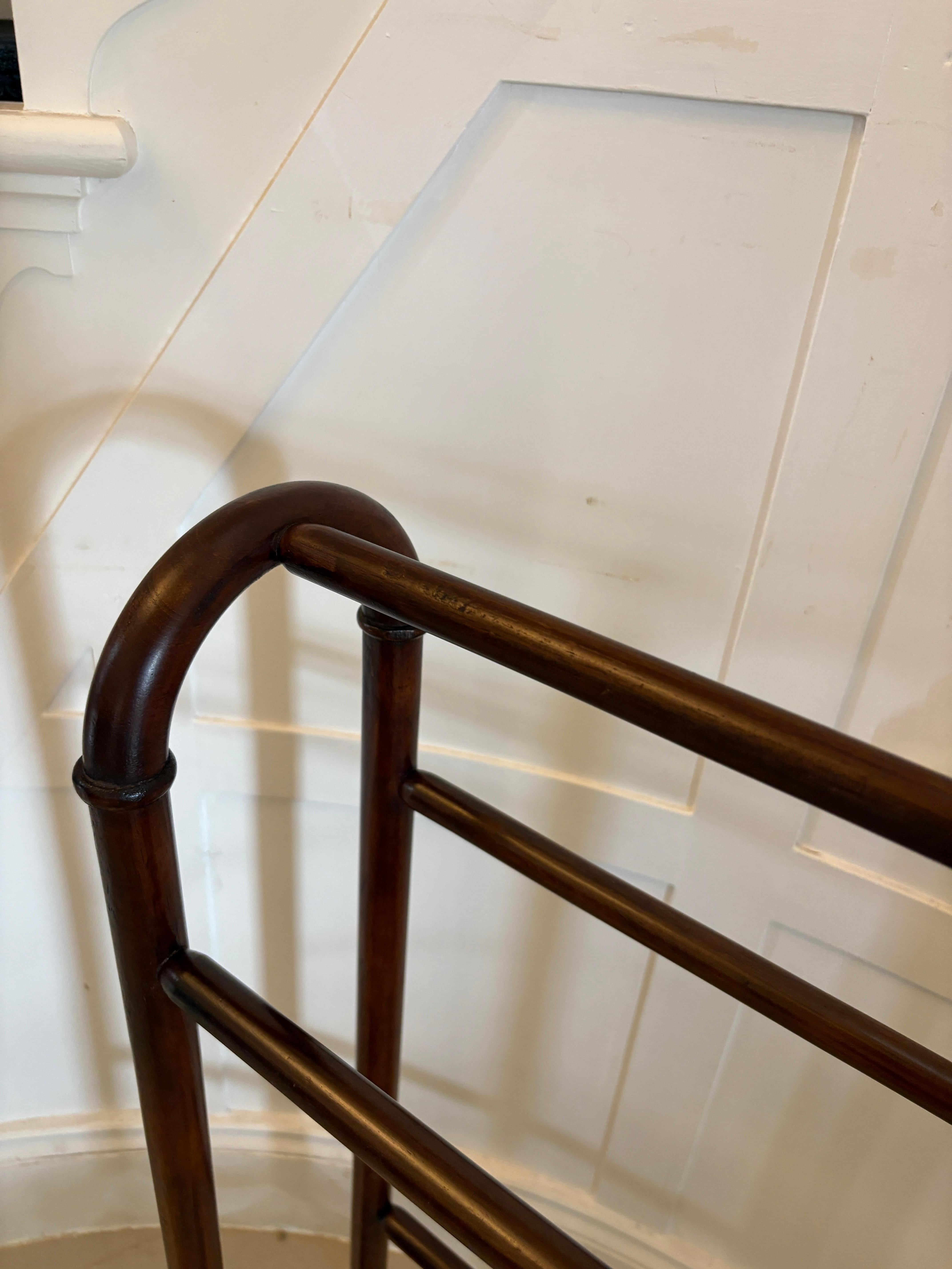 19th Century Antique Victorian Quality Mahogany Towel Rail