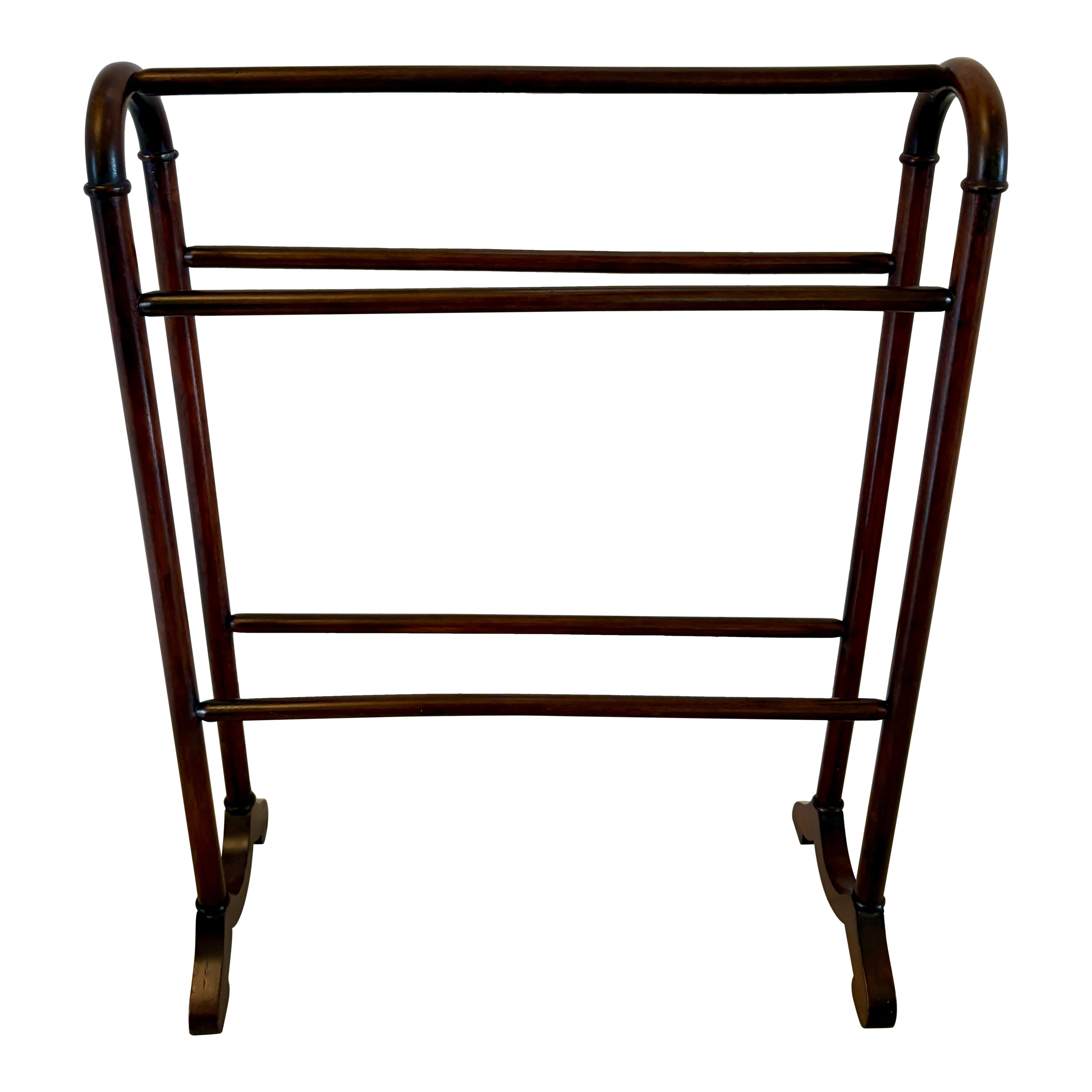 Antique Victorian Quality Mahogany Towel Rail
