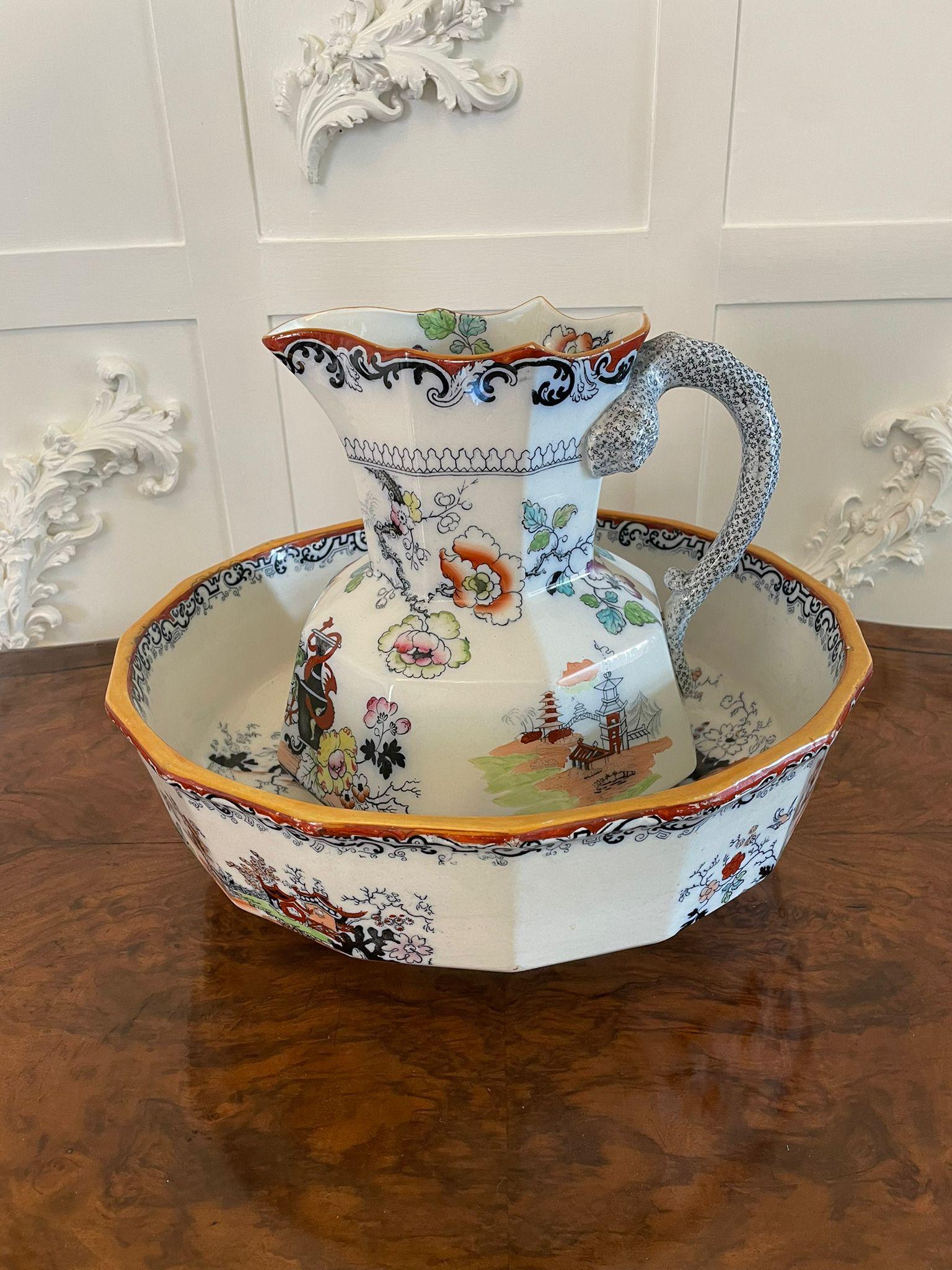 victorian jug and bowl set