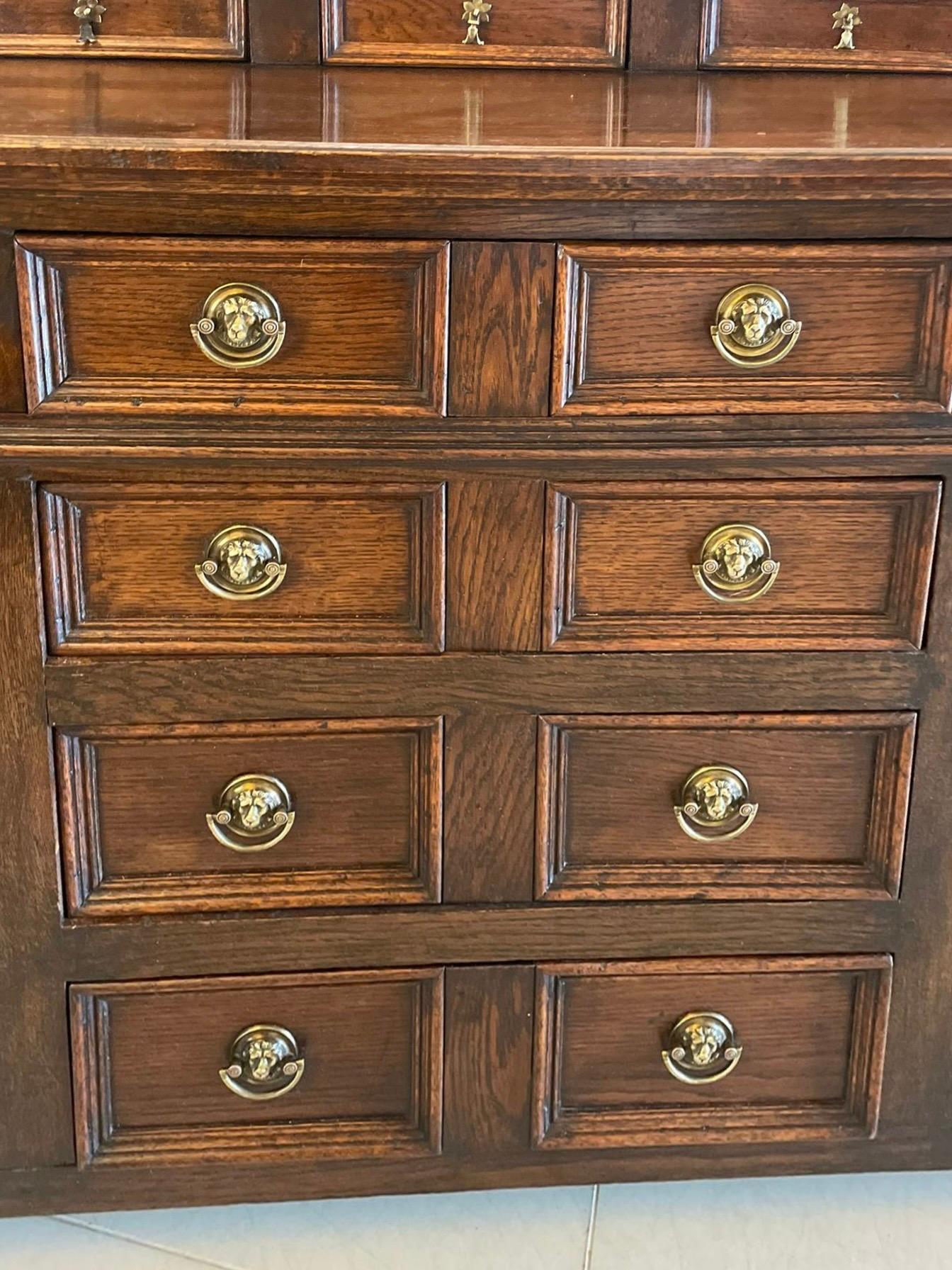 19th Century Antique Victorian Quality Oak Dresser Base For Sale