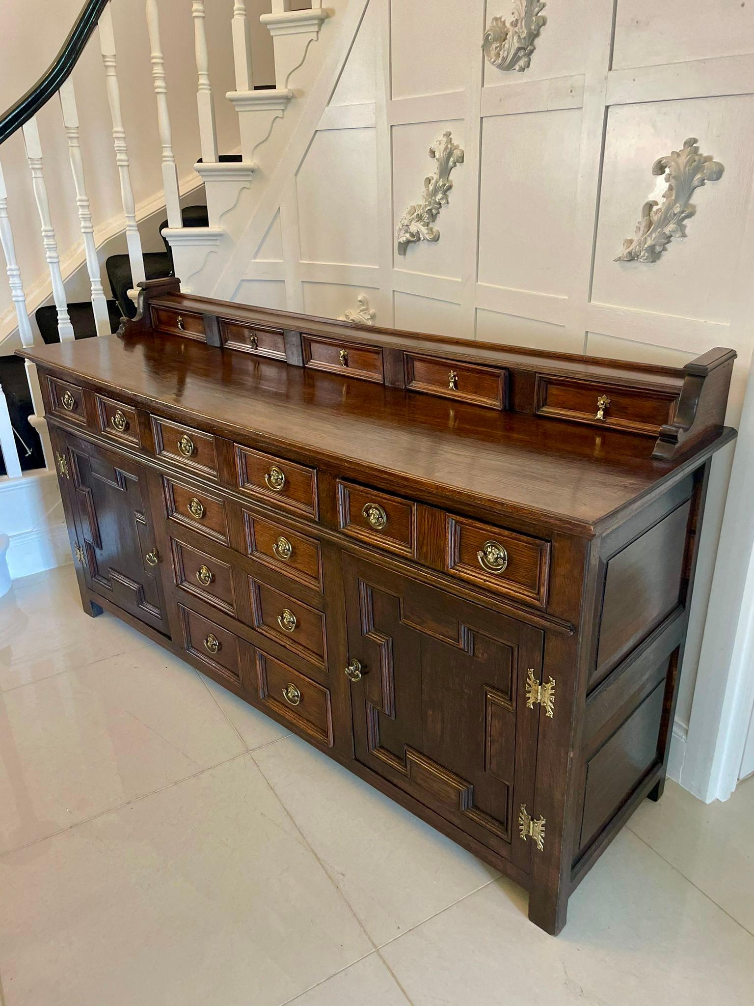 Antique Victorian Quality Oak Dresser Base For Sale 4