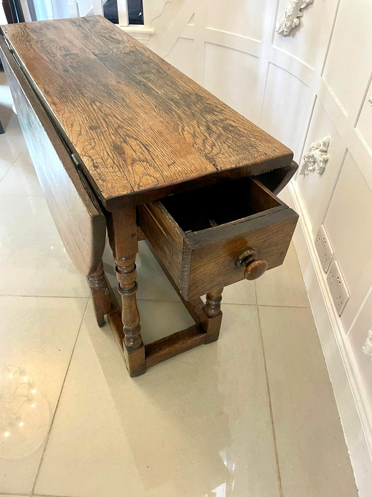 Antique Victorian Quality Oak Gateleg Table  For Sale 6