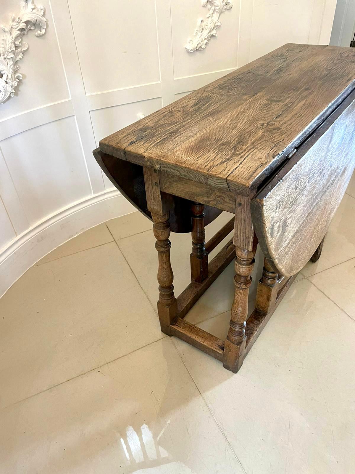 Antique Victorian Quality Oak Gateleg Table  For Sale 7