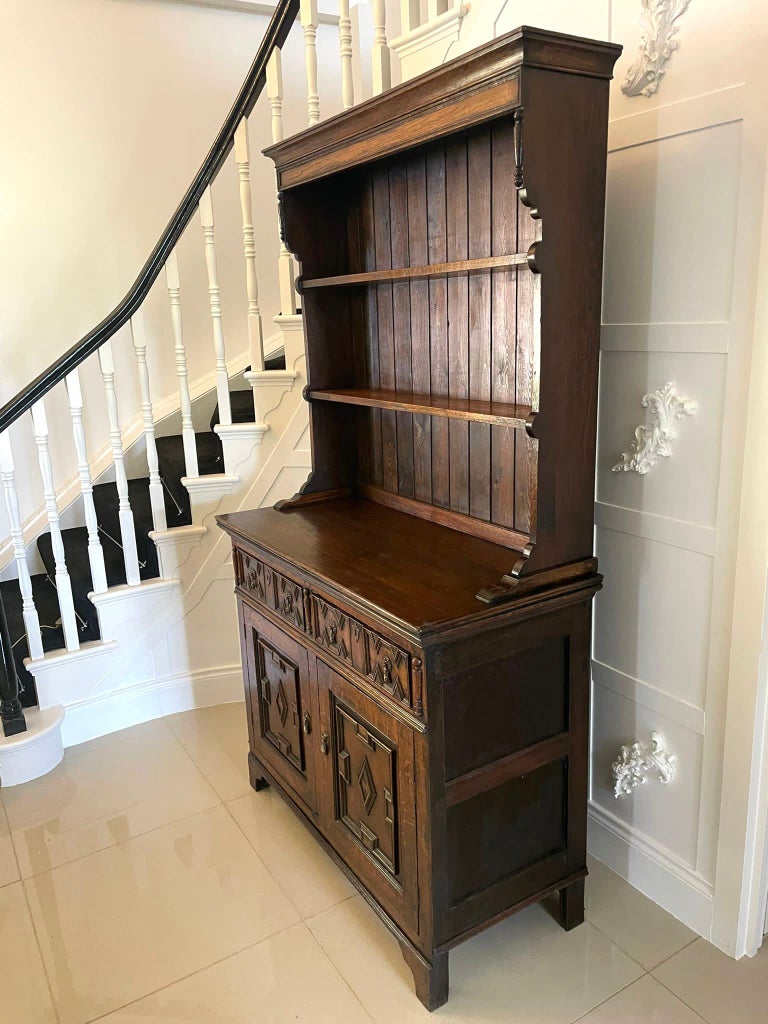 Antique Victorian Quality Oak Welsh Dresser at 1stDibs