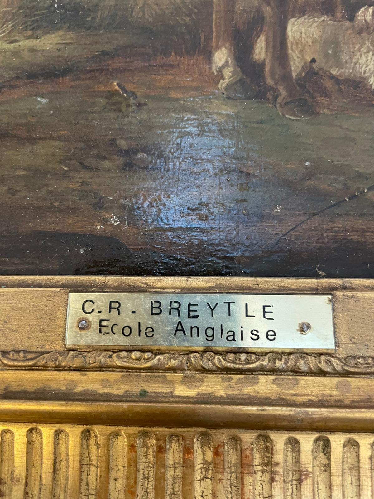 Antikes Ölgemälde in viktorianischer Qualität von C R Breytle (Viktorianisch) im Angebot