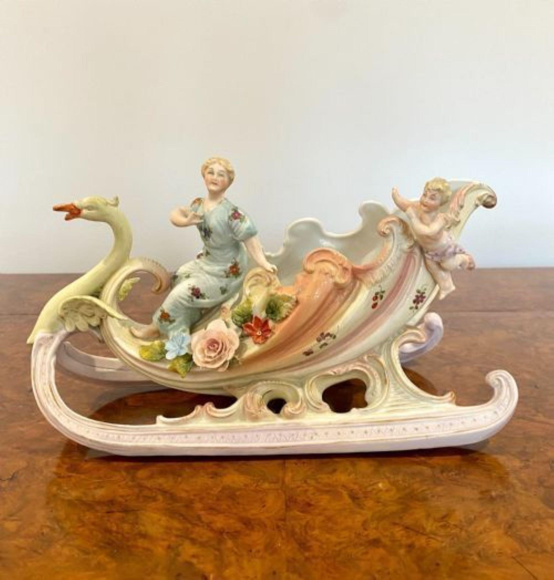 Antique Victorian quality porcelain group In Good Condition For Sale In Ipswich, GB