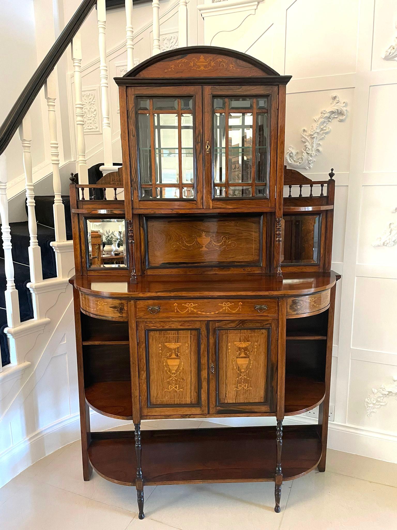 rosewood display cabinet for sale