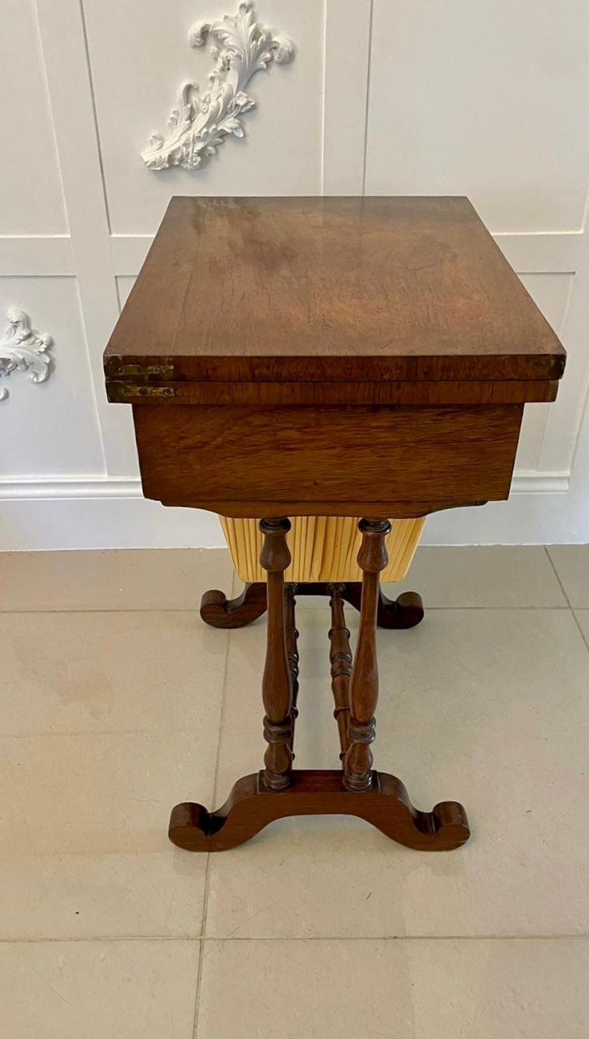 Antique Victorian Quality Rosewood Backgammon/Chess Games Table 2