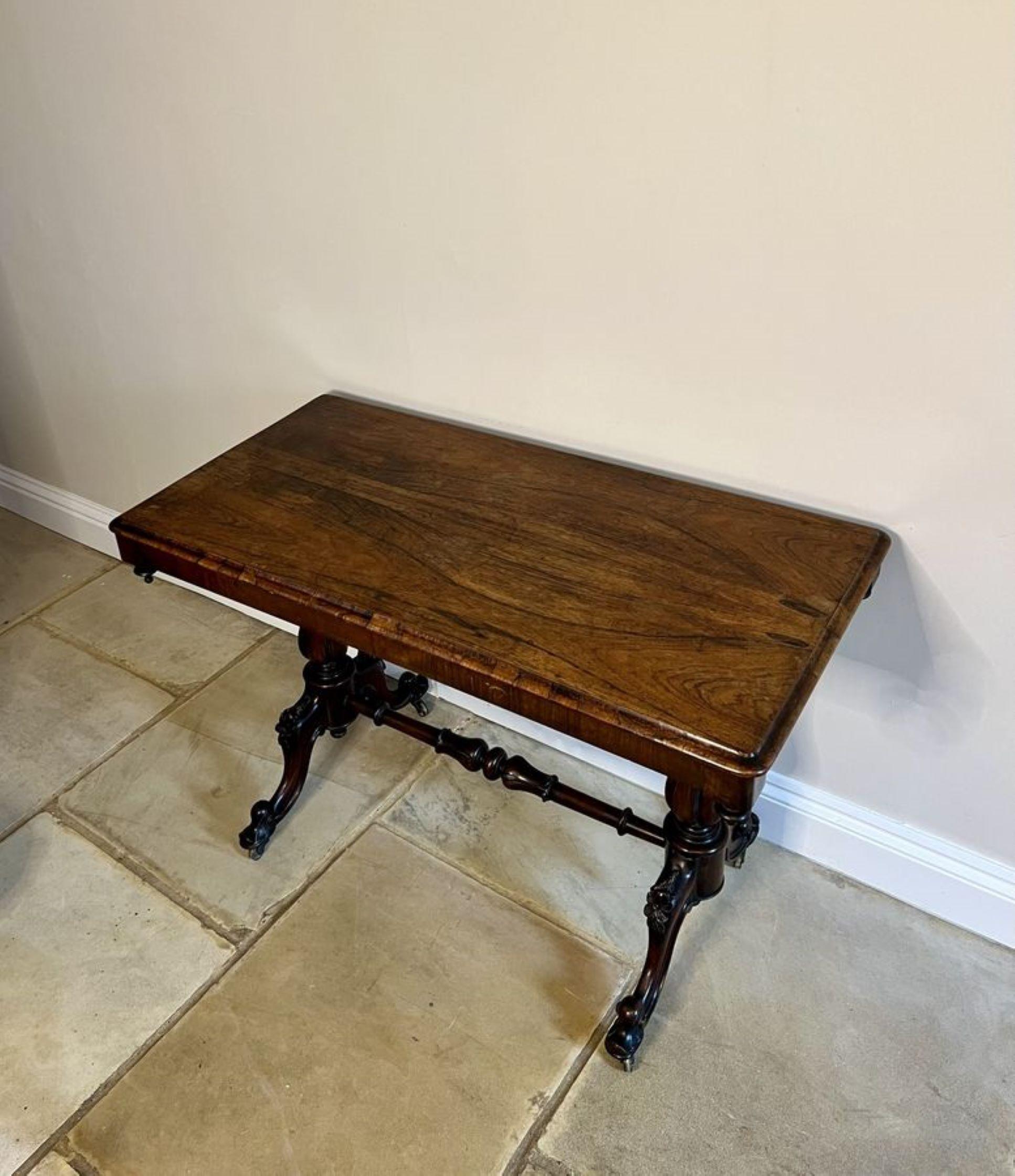 Rosewood Antique Victorian quality rosewood centre table  For Sale