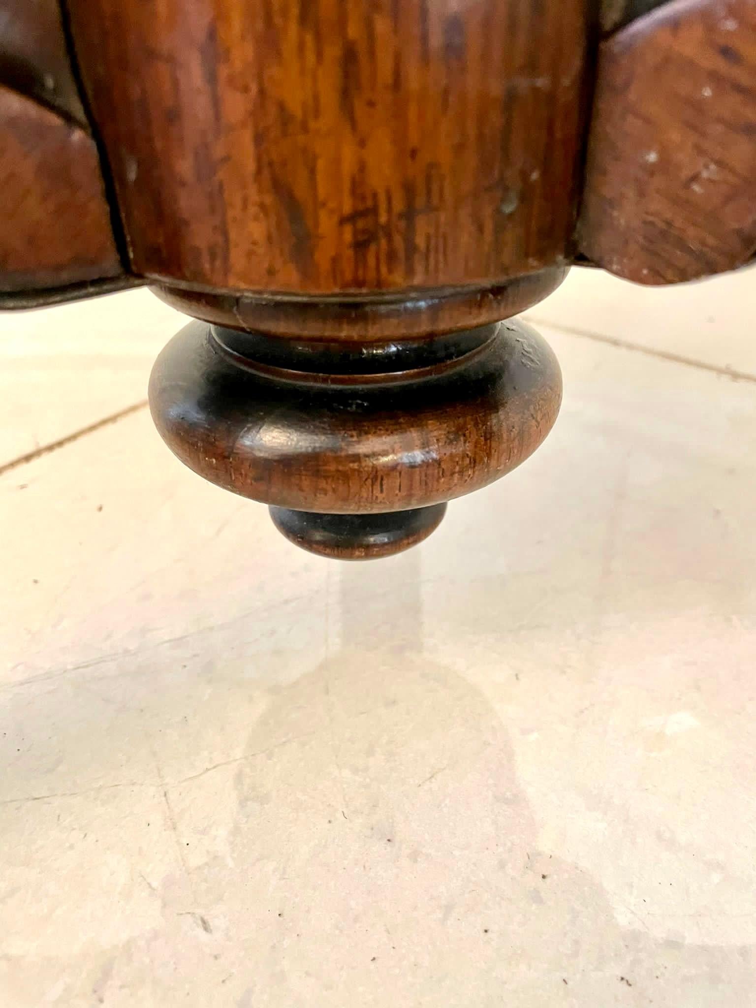 Mid-19th Century Antique Victorian Quality Rosewood Revolving Piano Stool For Sale