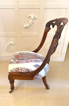 Antique Victorian Quality Rosewood Side Chair
