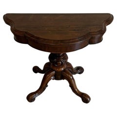 Antique Victorian quality rosewood tea table 
