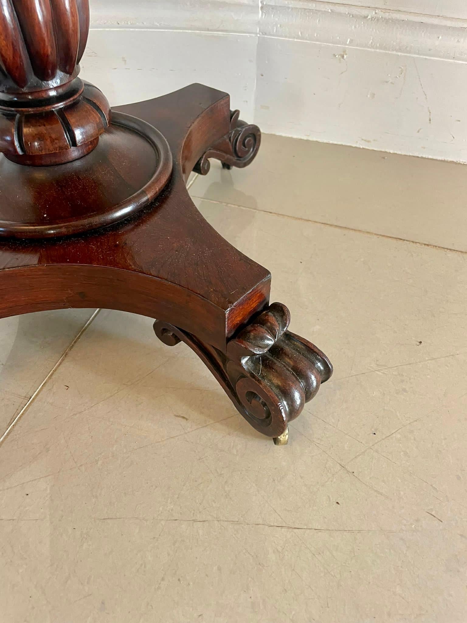 19th Century Antique Victorian Quality Rosewood Teapoy For Sale