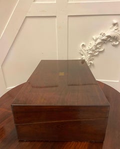 Antique Victorian Quality Rosewood Writing Box
